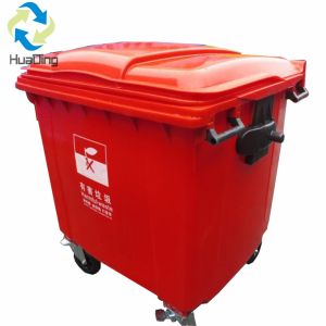 street waste bin garbage outdoor bin 660l plastic garbage bin