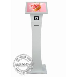 15.6 Inch AIO Touch Screen Kiosk With QR Code Scanner And Thermal Printer