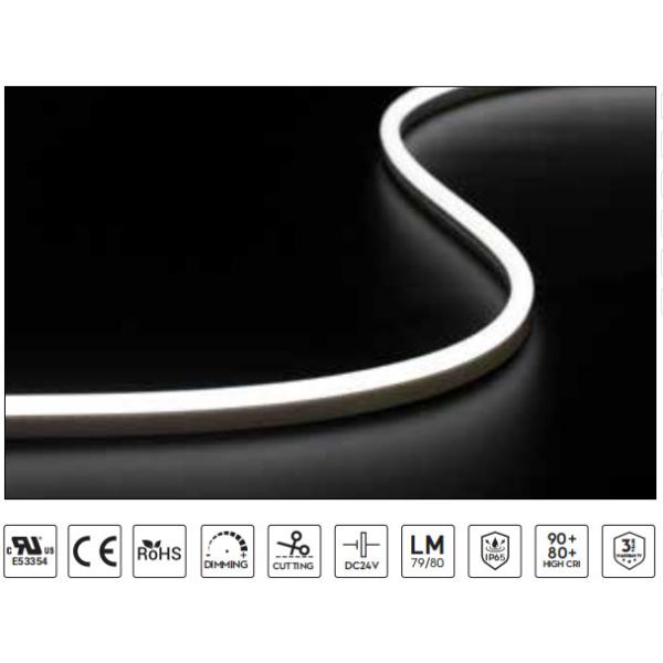 Constant Voltage LED Neon Strip Side Bend Salt Resistant IP65 Waterproof Flex