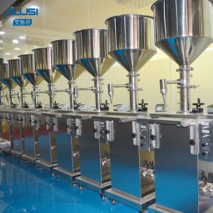 Pneumatic Horizontal Cream and Liquid Filling Machine Cosmetic Filling Machine