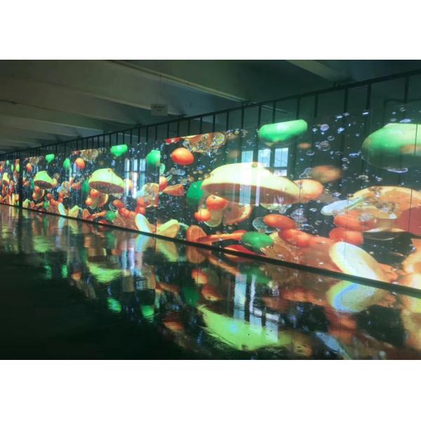 High Brightness Transparent LED Panel , Advertising LED Transparent Screen 1R1G1B