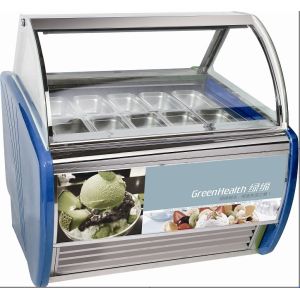 4 trays - 20 trays Countertop Ice Cream Display Freezer , Gelato Freezer Display