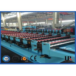 Roofing / Wall Panel Sheet Metal Roll Forming Machines With Upright Columns
