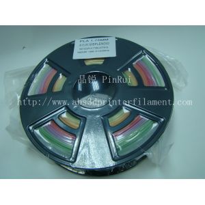 Cheap PLA Multicolor Gradient 3d Printer Filament 1.75 / 3.0 Mm Wire Diameter for sale