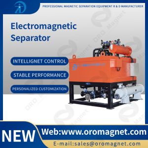 Mining Industry High Intensity Magnetic Separator Machine With Automatic Water