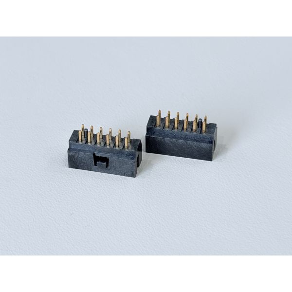 2.00mm Pitch Dual-Row Pin Header Connector, Vertical PCB Mount, 2×6 Pins, Electrical Signal Gold-Plated Terminal Connector for Automotive, Server &