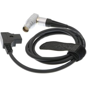4.5mm OD Camera Power Cable Lemo 8 Pin Female Elbow To PTap For ARRI Alexa Mini