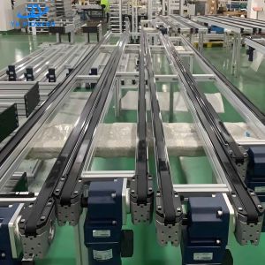 Aluminum Alloy Frame Timing Belt Conveyor High Precision For Industrial