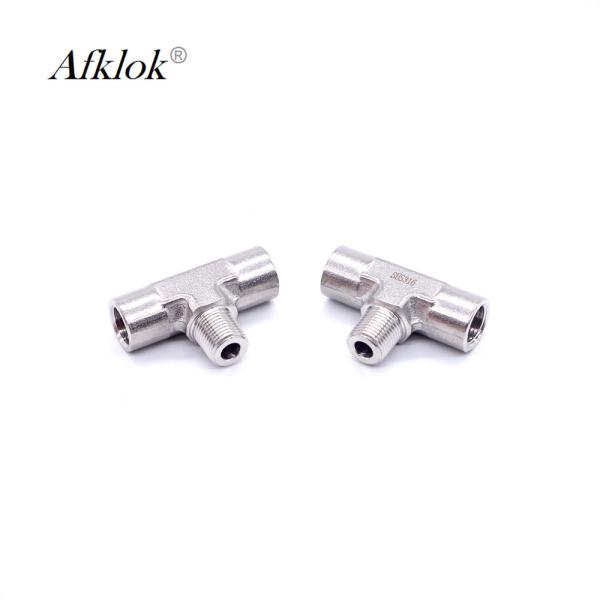Quality Male Branch Stainless Steel Tube Fittings Tee Structure For Oil Gas Water wholesale