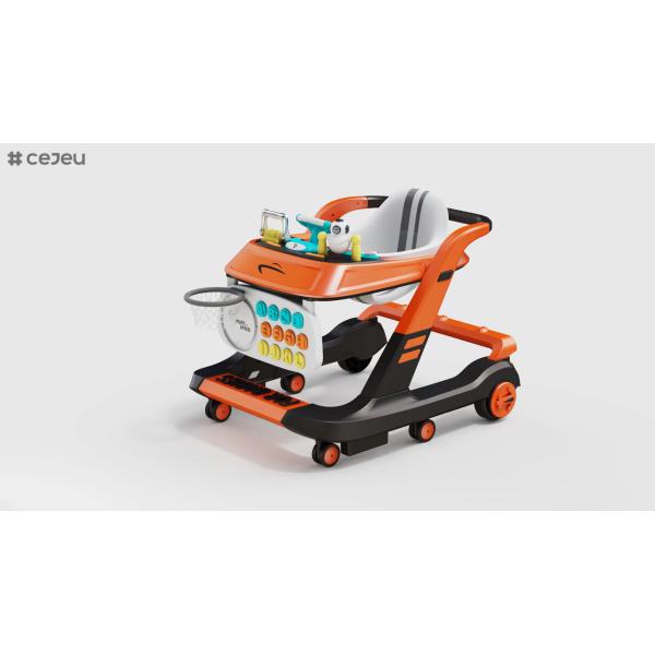 Quality BABY Heights Converts to Push Along Walker, Grey & White with Coloured Buttons and Seat wholesale