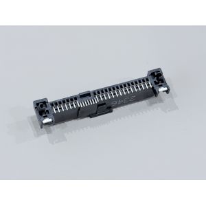 SAS 29P Female Connector with fish fork, SMT, Gold-Plated 30U", PCB Mount, High