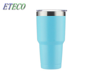 Quality 21oz Blue Stainless Steel Tumbler Cups For Coffee Wine Juice No Rust wholesale