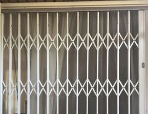 Fully Framed DIY Aluminium Burglar Trellis Door Strong Profile Structure