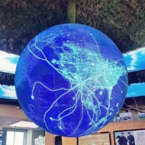 Indoor Sphere LED Display Screen with 1500cd/sqm Brightness and 3840Hz Refresh