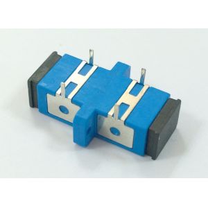 Singlemode SC UPC Fiber Optic Adapter with Press-fit Elastic iron used For PCB