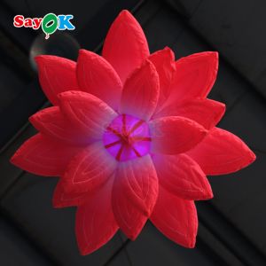 Inflatables Led Light Hanging Inflatable Lotus Flowers For Wedding Decorations