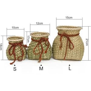 Handmade Woven Basket, Bamboo Baskets, Wall Hanging Basket For Fishing, Bamboo Decorative Storage Bins For Organizing PE Baskets Polypropylene Basket Pp Yarn Basket Wooden Room Dividers Bamboo Room