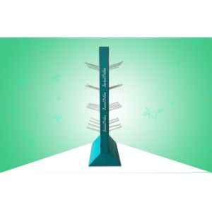 Biodegradable POP Cardboard Display Double Face Show Hook Hanging Kid Shoes