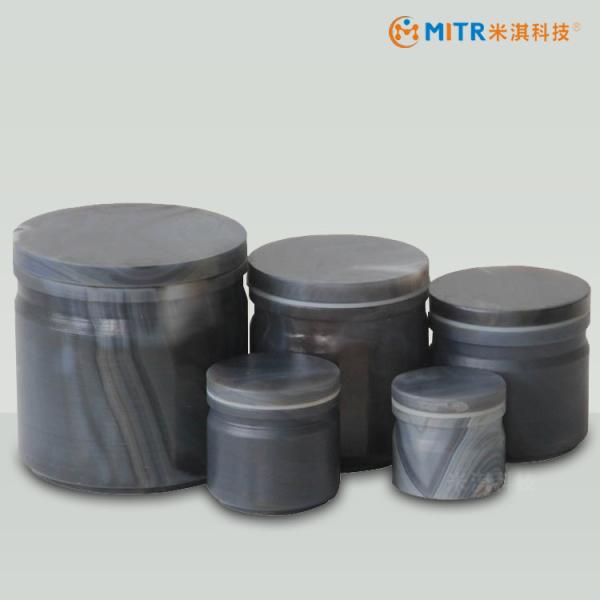 Quality Professional 500ml Agate Ball Mill Jar For Soil Granularity Solvent Resistance wholesale