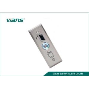 Stainless Steel Door Exit Button With LED Light , Door Push Button Switch 86 *