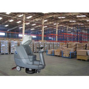 China Grey / Blue Big Water Tank Ride On Floor Scrubber With Battery And Charger on sale