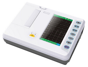 Medical Portable 12 Lead Ecg Monitoring System 6 Channel With 6 Languages