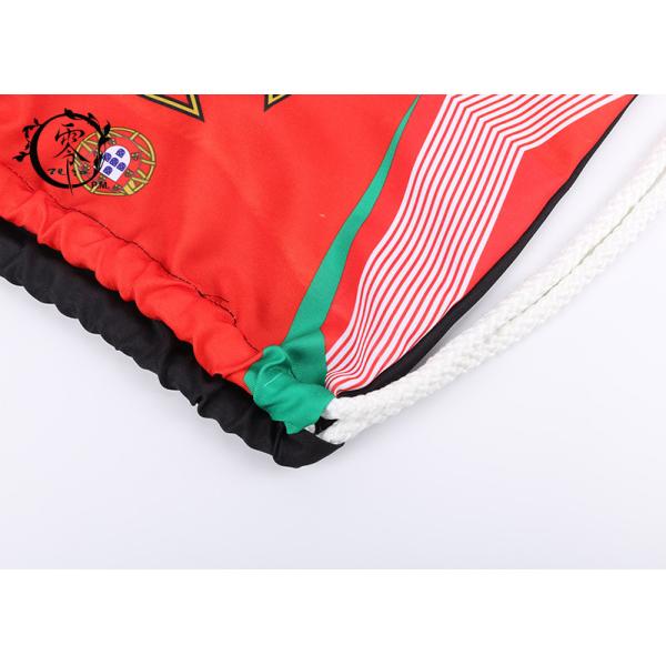 Sport Gym Portugal Printed Drawstring Backpack Patterned Thick Medium Sized