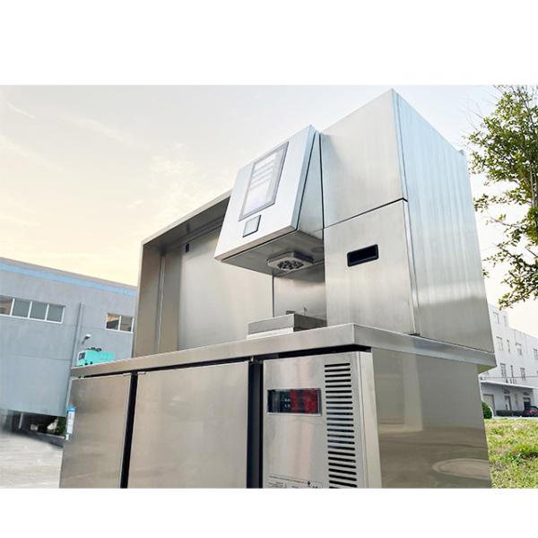 High Quality Mall Boba Tea Waffle Juice Bar with Smart Android Touch Screen for Sale Bubble Beverage Shop