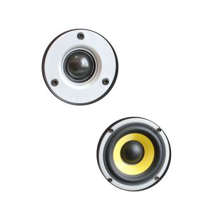 E404 Active Studio Monitor Speaker 15Wx2 Wood Cabinet 4" Woofer