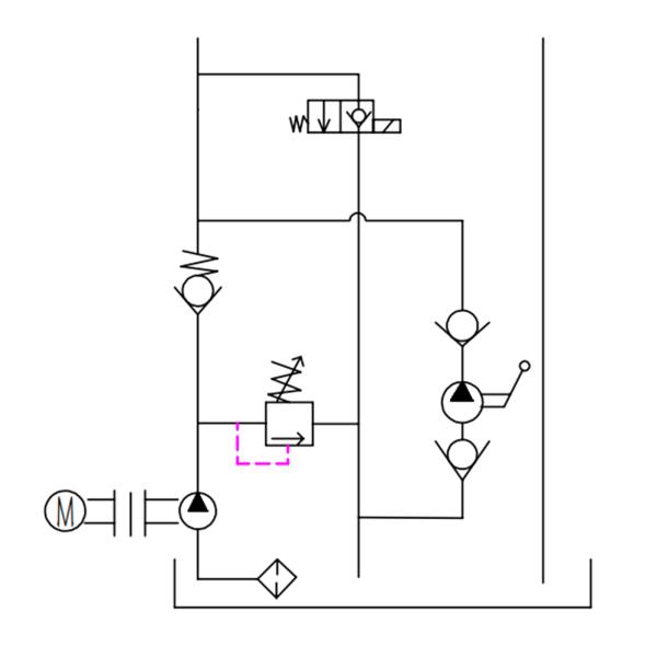 0.8kw Equipped with manual pump
