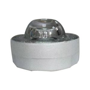 LED Cat Eye Round Solar Road Stud in Blue with High Intensity Reflective Tape