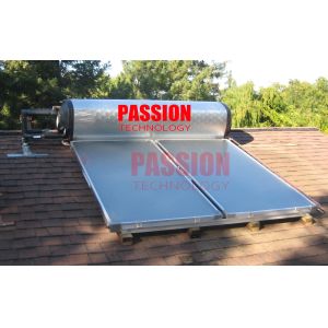 300L Integrated Pressure Solar Water Heater with Blue Titanium Flat Collector