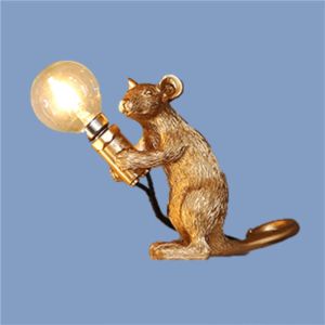 Seletti Resin Animal Rat Mouse Table Lamp Small Mini Mouse Cute LED Home Decor
