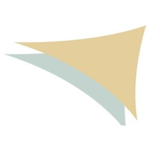 Beige Triangular Garden Shade Sail , UV Blocking Sun Shade Patio Cover