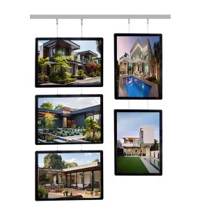 Custom Hanging A3/A4 Portrait Led Crystal Frame Acrylic Crystal Light Box