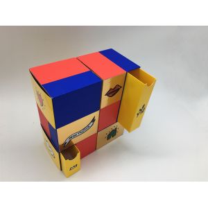 Reversible Gift Packaging Box With Drawer / Multidimensional Cardboard Storage