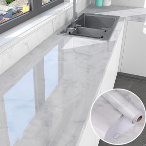 0.6*100m Roll Size PVC Marble Sheet Peel and Stick Wallpaper Enhance Your