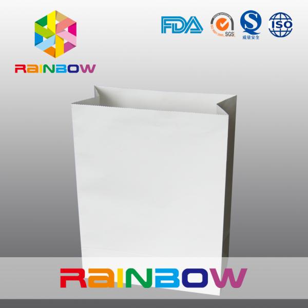 Recycled Square Bottom Customized Paper Bags / Printed Paper Shopping Bags