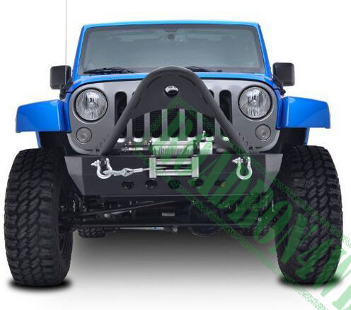 Steel front Bumper for Jeep Tracks Wrangler Jk 07-16 bull bar ,bumper guard for JK