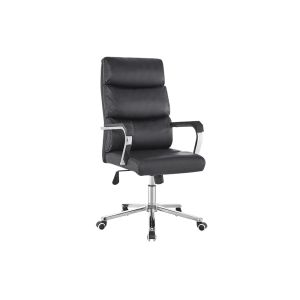 China Ergonomically Electroplating 1100 Mm Leather Desk Chair Modern on sale
