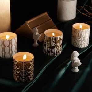 Customized Ceramic Candle Holder With Various Shape And Color for Gift