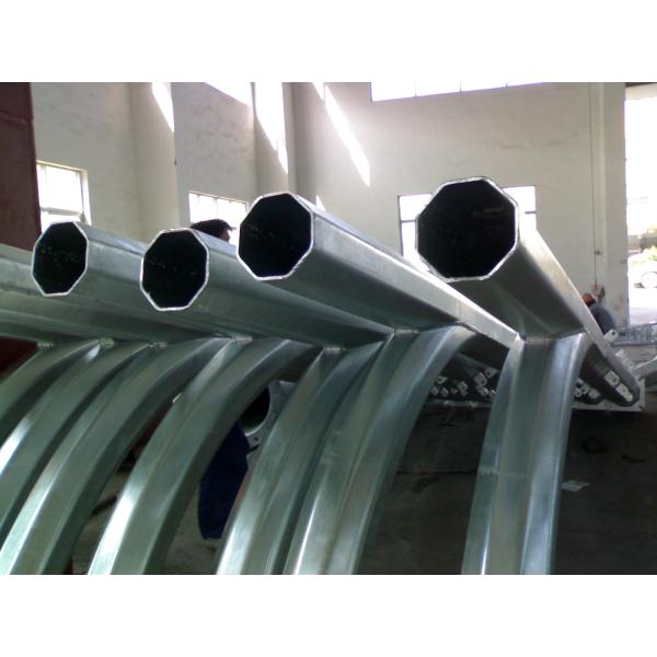 Monitor System Polygonal CCTV Camera Pole 2m - 30mm Thickness