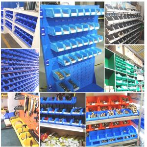 Large Small Plastic Storage Bins Warehouse Plastic Stackable Tool Shelf Bins