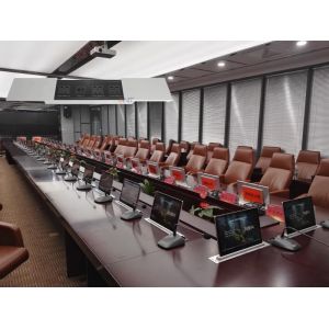 Manual Sliding Design Desktop Power Outlet For Conference Room Table AV Solution