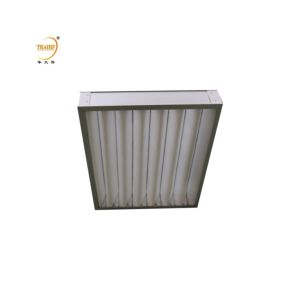 G3 G4 Replacement Panel Pleated Pre Filter AHU With Aluminum Or Galvanized Frame