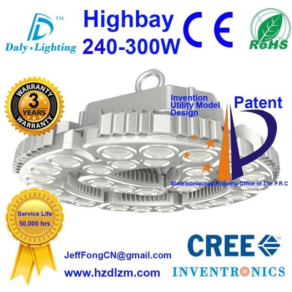 Quality LED Highbay Light 240-300W with CE,RoHS Certified and Best Cooling Efficiency Made in China wholesale