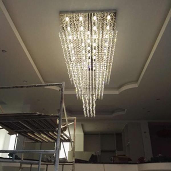 Modern Design Large Crystal Chandelier Hotel Lighting AC110V 220V Hotel Contemporary chandelier(WH-NC-106)
