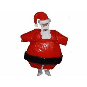 Inflatable Amusement Park With Santa Claus , Sumo Wresting Suit