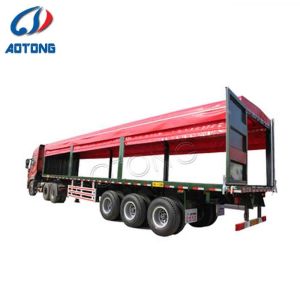 NDRC Announced Enterprise 40 Tons Curtain Semi Trailer with Dual Line Braking