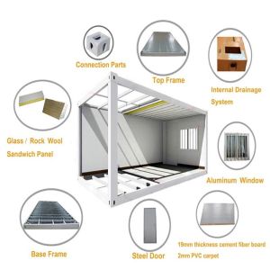 Customized Color Mini 20ft Container House for Office Workshop Warehouse